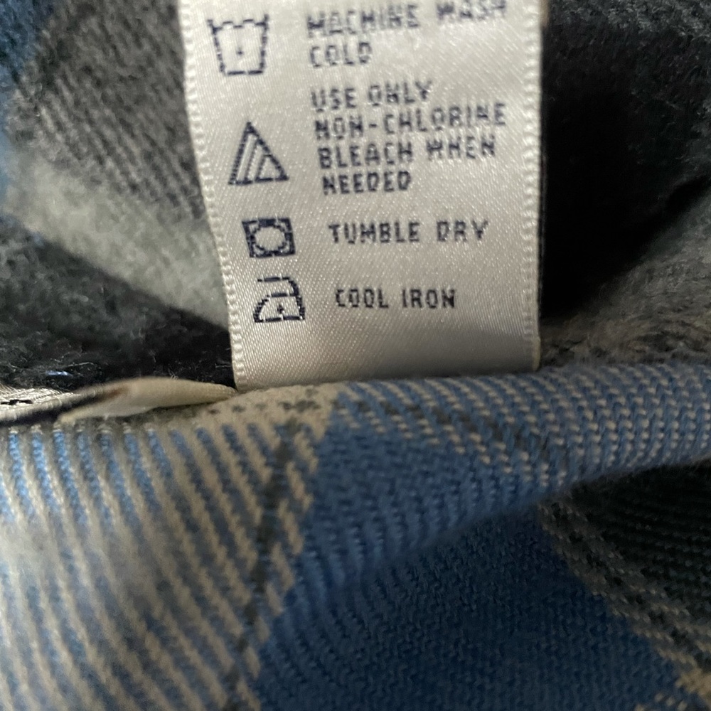 014 Lemon Grass Petite Wool Blend Plaid Oversized Flannel Shirt Shacket - Picture 10 of 14